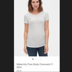 GAP NWT Maternity Pure Body Crewneck T-Shirt SZ L